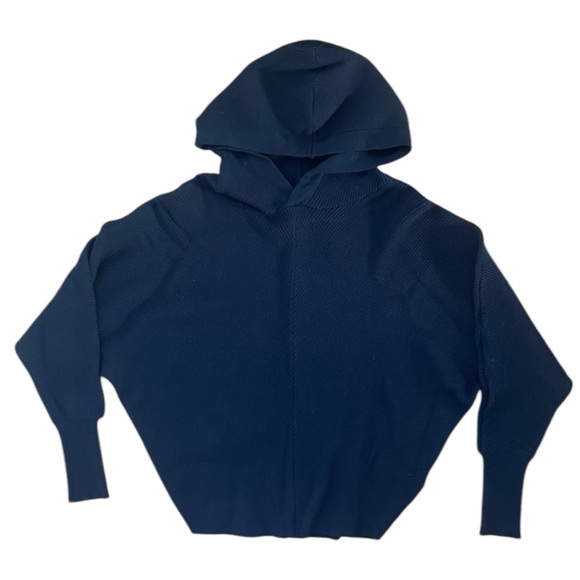 For The Republic Dolman Sleeve Ribbed Hoodie Women’s Medium Black - Picture 5 of 11